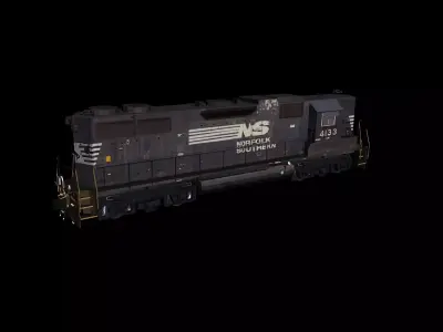 EMD GP38-2 Norfolk Southern 3D model