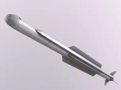 AAM-5 air-to-air missile Low-poly 3D model