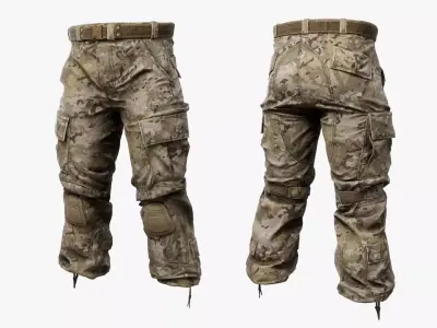 Tactical Pant Low-poly 3D model