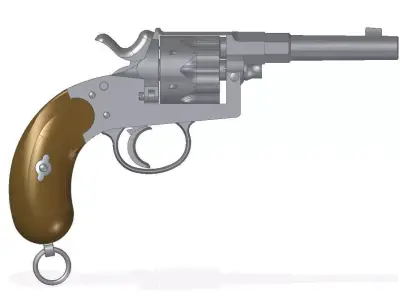 Reichsrevolver M1883 3D model