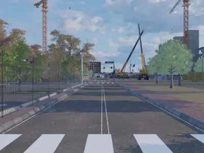 Urban Construction Site 3D model