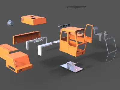 Excavator Body Atlas 3D print model