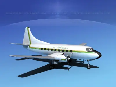 Martin 202 Air Travelers Club 3D model