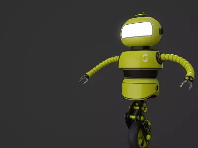 Robot 3D Character Free 3D model
