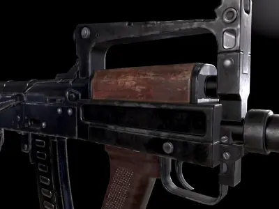 GROZA Rifle Low-poly 3D model purchase