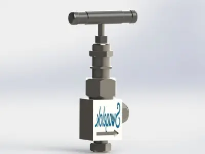 SWAGELOK NPT SS 6NBF6 3D model