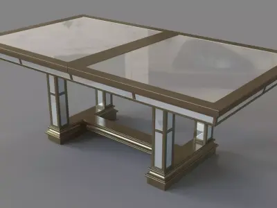 Ava Extending Dining Table 3D model