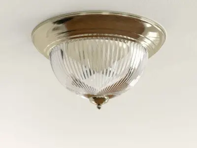 Antique Brass Arnott Light Flush Mount 3D model