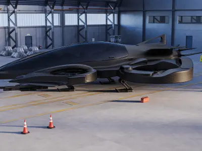 Drone-002 Low-poly 3D model