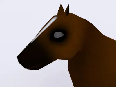 Low-poly Horse Free low-poly 3D model