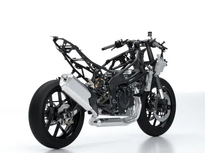 motorcycle front brake caliper brembo monoblock  3D model