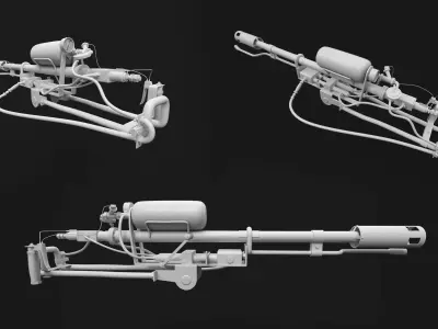 Flamethrower - High quality Game Asset 3D model