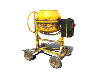 Concrete Mixer Low-poly PBR Low-poly 3D model