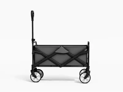 Heavy Duty Utility Wagon Cart 3D model