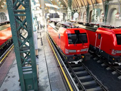  Siemens Mobility Vectron Locomotive Red 