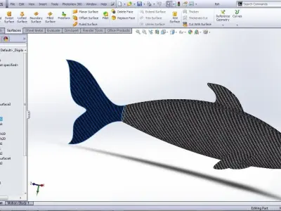 fish surface loft Free 3D model