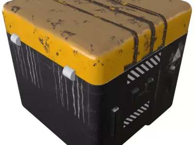 Sci-Fi Crate  Low-poly 3D model purchase