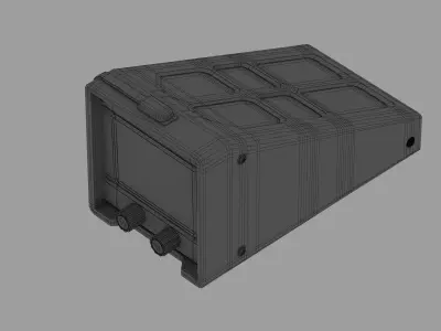 25 Hard Surface Sub-D Scifi Cockpit Instruments 3D model