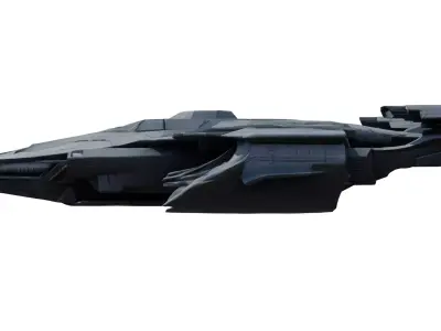 Nebula Vortex Starship Highpoly PBR 3D model