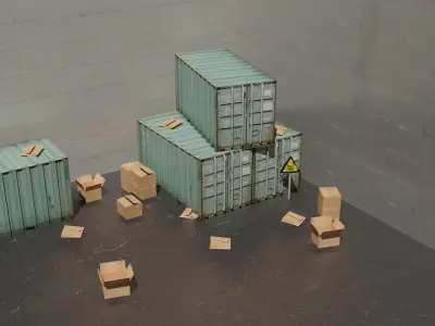 Industry Pack Free low-poly 3D model