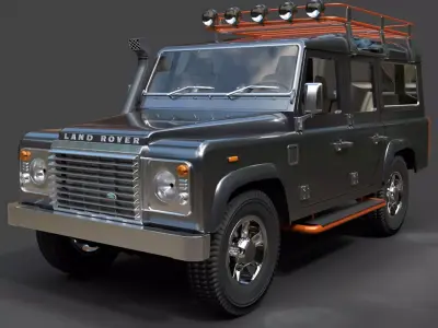 Land Rover Defender 110 - Hyper-Detailed Off-Road 3D Model 3D model