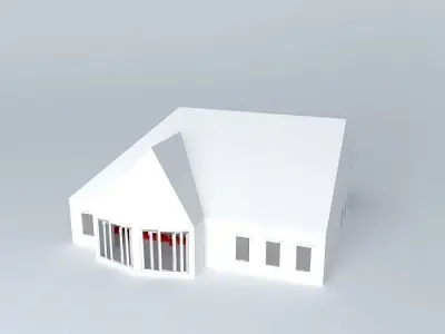 House Plan  Part plane Free 3D model