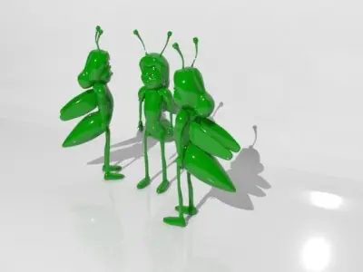 Cartoon Bee 3D model shop