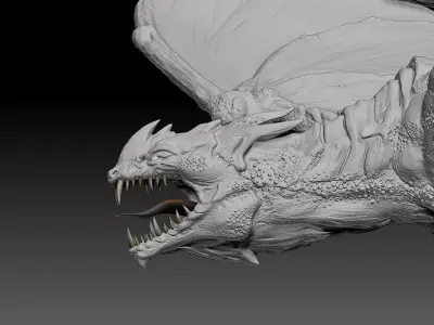 Fantasy Dragon Zbrush 3d model 3D model