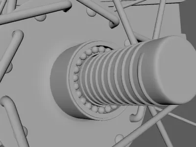 Bicycle rickshaw 3D model