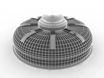 Mines Bomb Low-poly 3D model