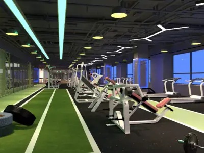 Gym Club  16 3D model