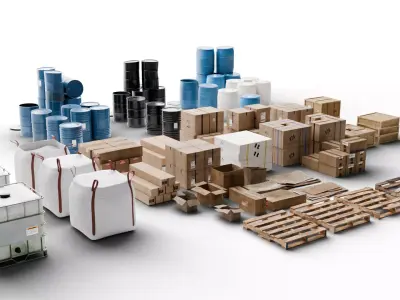 Box and Cargo Pack Low-poly 3D model