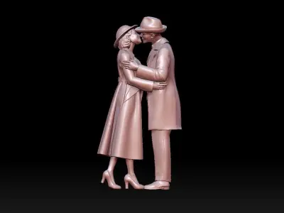 man woman  3D print model