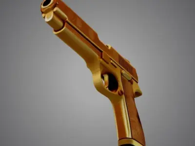 Golden Gun 3D model