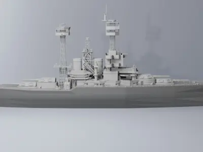 Warship 3D print model