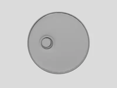 Oil Can - Geometry Only No Textures No Materials 3D model