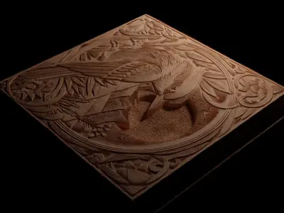 Chaparral CNC 3d Print High Relief Sand Casting 3D print model