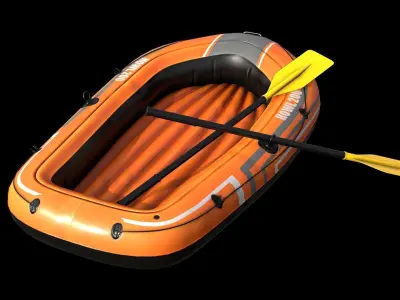 Dinghy Free low-poly 3D model