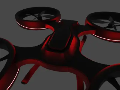 Futuristic Drone 3D model purchase