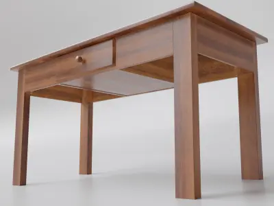 Simple Classic Table Free 3D model