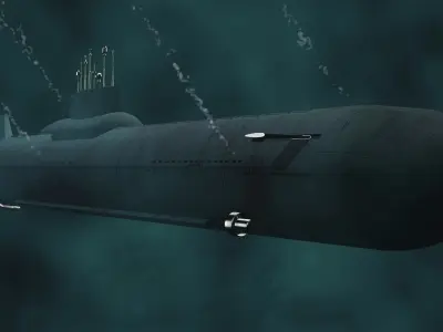 Typhoon Akula Class 3D model