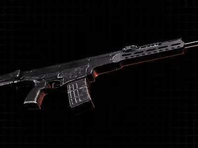 PWS UXR Rifle 3D model 3D model
