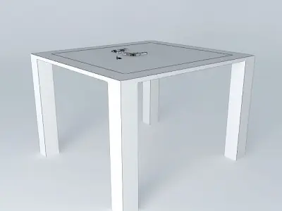 handguns on a table Free 3D model