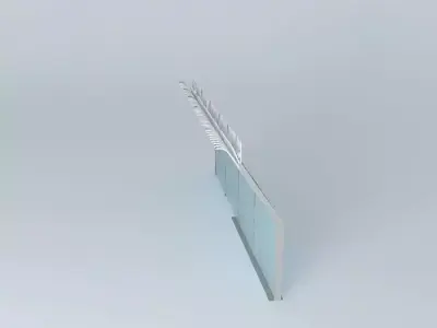 Observation Deck Security Safety Barrier Free 3D model