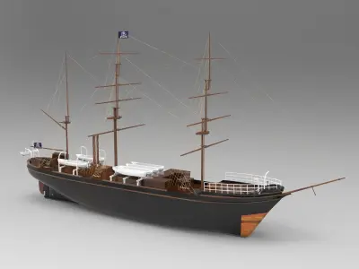 Tall Ship 3D model