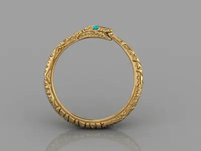 snake ring 3D print model