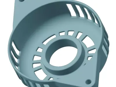 Plastic Alternator Housing Toy 3D model