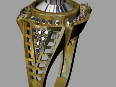 Gold Ring 3D print model