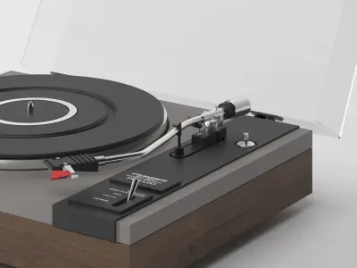 Gramophone Pioneer PL-112D belt drive stereo turntable 3D model