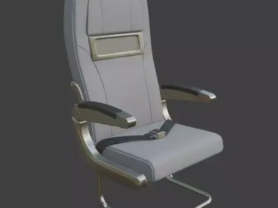 airplane seat chair 3D model purchase